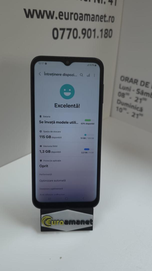 Telefon mobil Samsung Galaxy A14, Dual SIM, 4GB RAM, 128GB, 4G, Black image 3