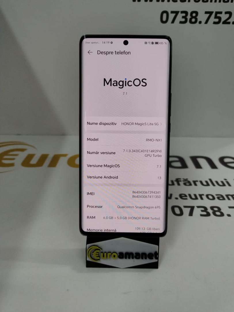 Telefon mobil Honor Magic 5 Lite, 6GB RAM, 128GB, 5GEmerald Green image 1