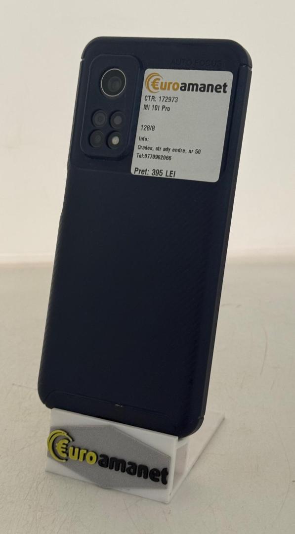 Telefon mobil Xiaomi Mi 10T Pro, Dual SIM, 128GB, 8GB RAM, 5G, Cosmic Black image 1