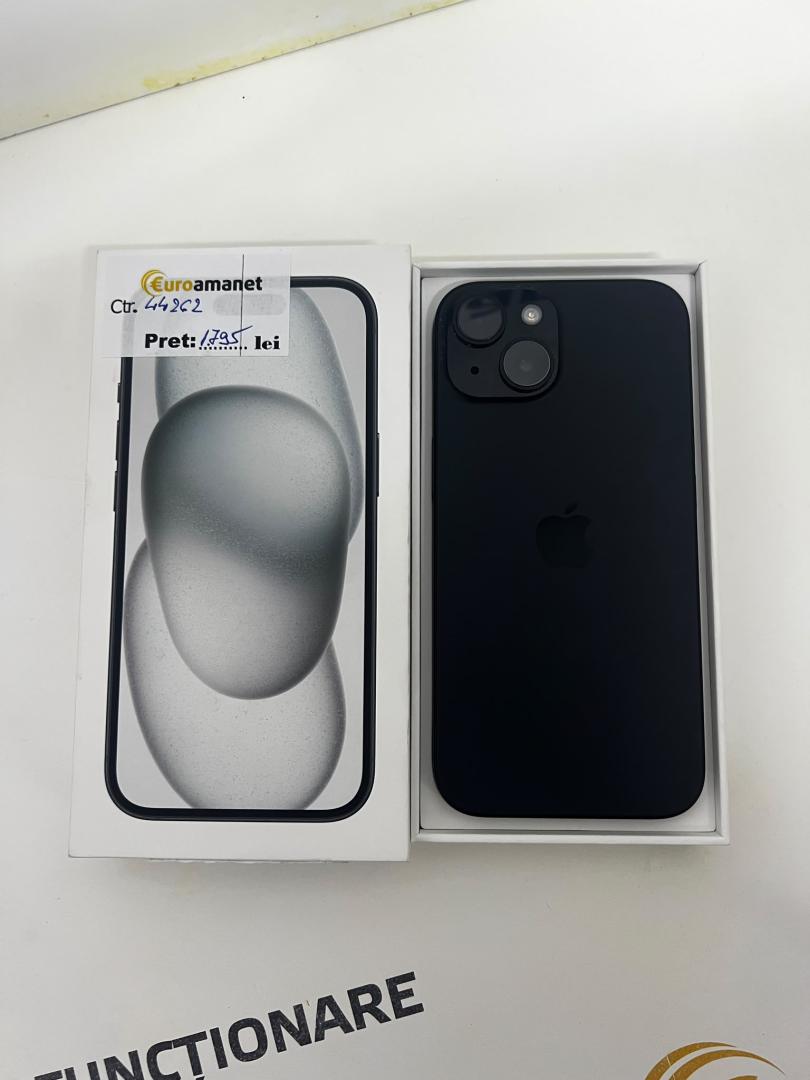 Telefon Apple iPhone 15, 128GB, 5G, Black image 4