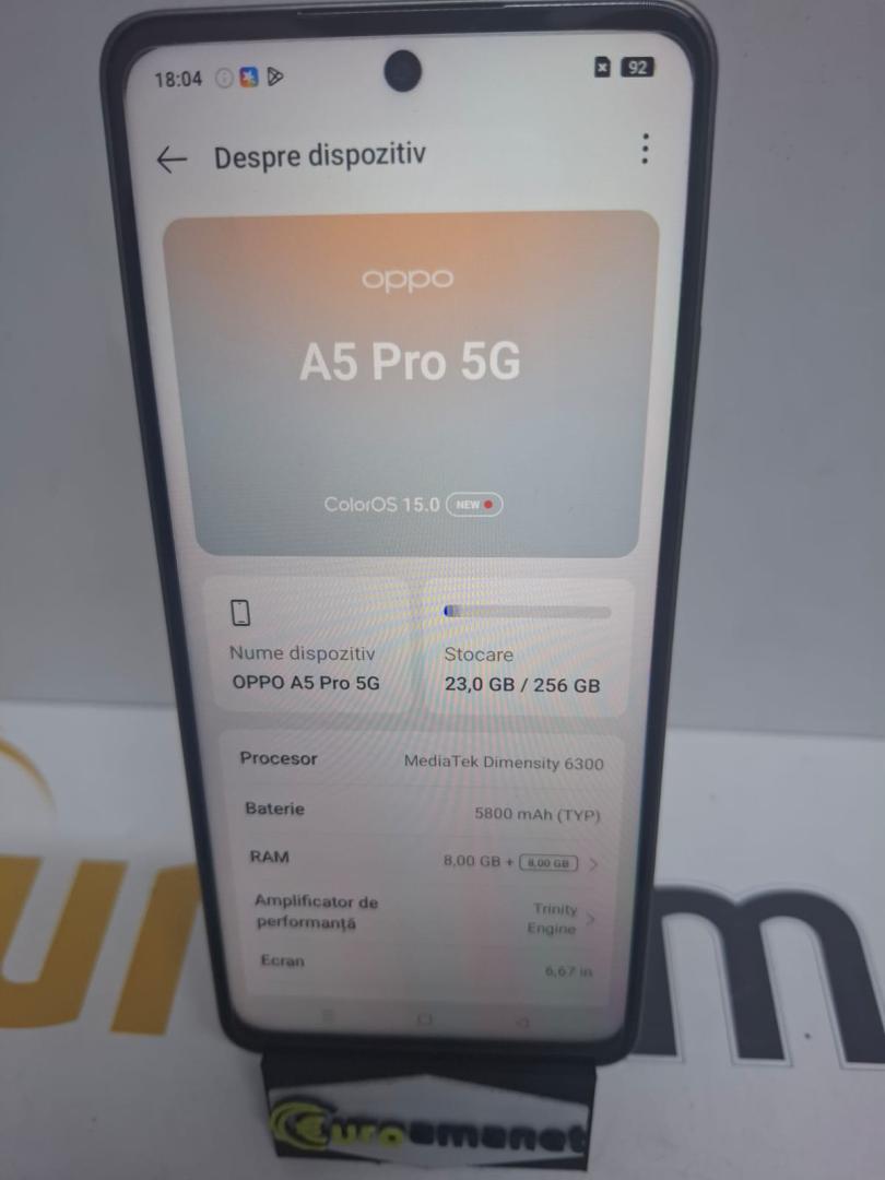 Telefon mobil OPPO A5 Pro, 256GB