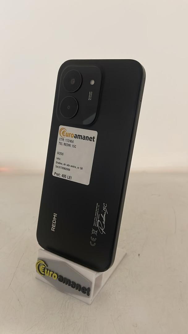 Telefon mobil Redmi 15C Negru Miezul Nopții 8/256GB image 2