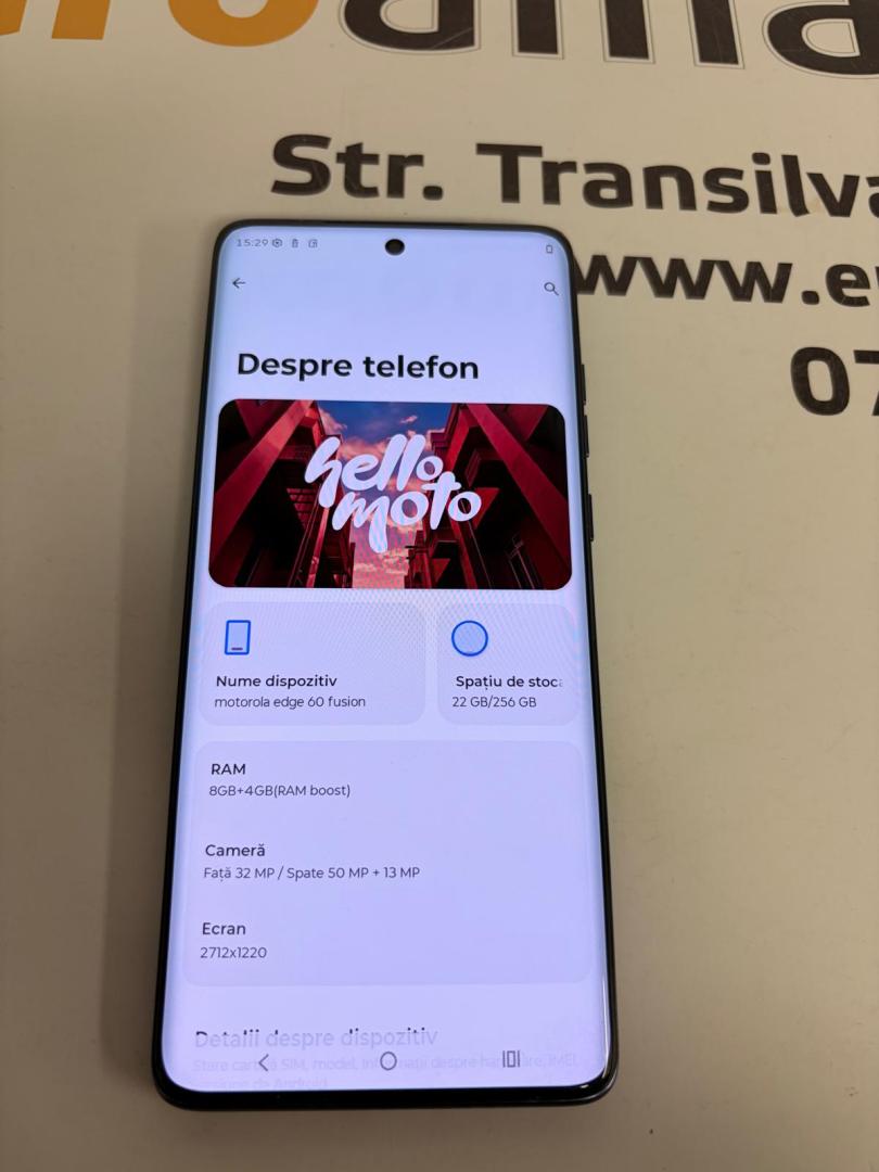Telefon Motorola Edge 60 Fusion, 256GB, 8GB RAM, 5G, Pantone Slipstream image 1
