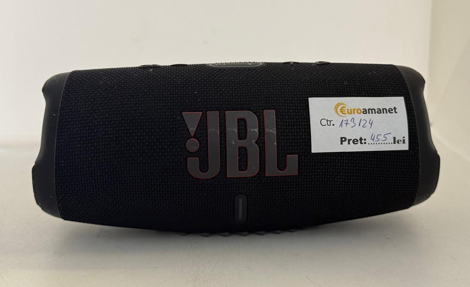 Boxa portabila JBL Charge 5, Bluetooth, Pro Sound, IP67, PartyBoost, Powerbank, Negru
