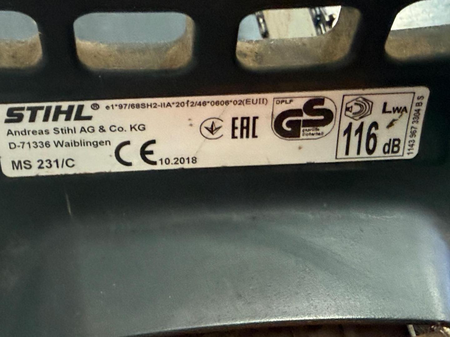 MS 231 Motoferăstrău benzină image 2