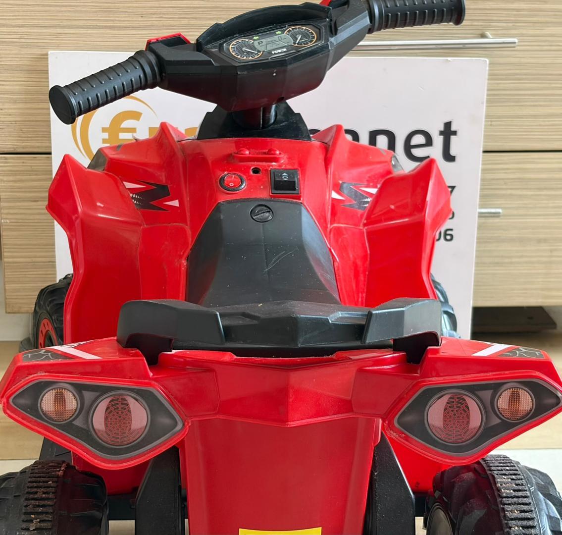 Atv electric pentru copii Power X Speed Red, 2 motoare, acumulator 12V 4.5Ah, faruri cu lumini led, pornire la buton, pedala acceleratie image 3