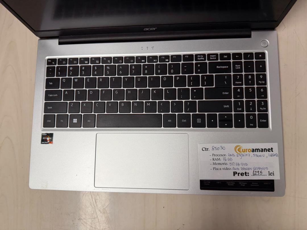 Laptop Acer Aspire Lite 15, AMD Ryzen 7 5700U image 2