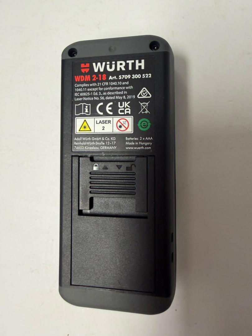 Telemetru cu laser Wurth WDM 2-18 image 3