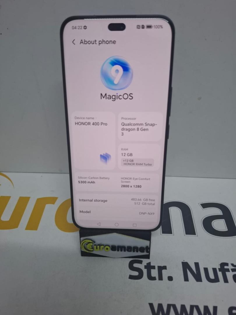 Telefon mobil HONOR 400 Pro, 512GB