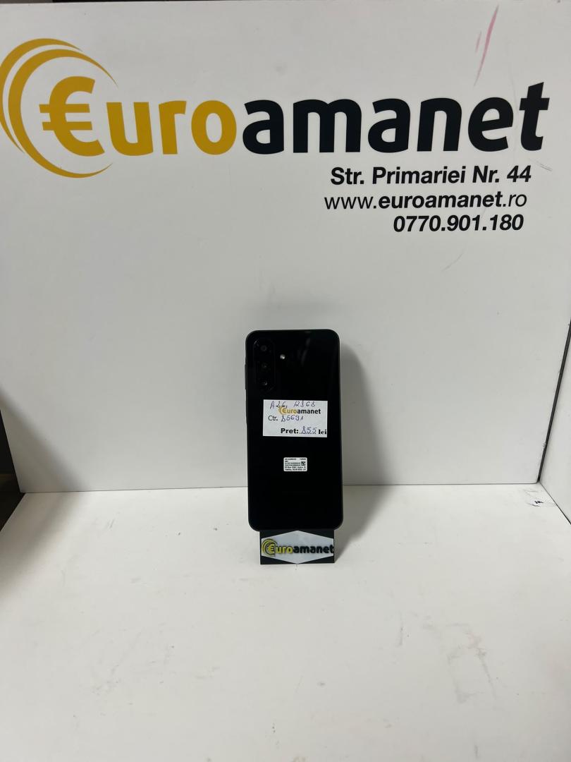Telefon mobil Samsung Galaxy A26, Dual SIM, 6GB RAM, 128GB, 5G, Black image 1