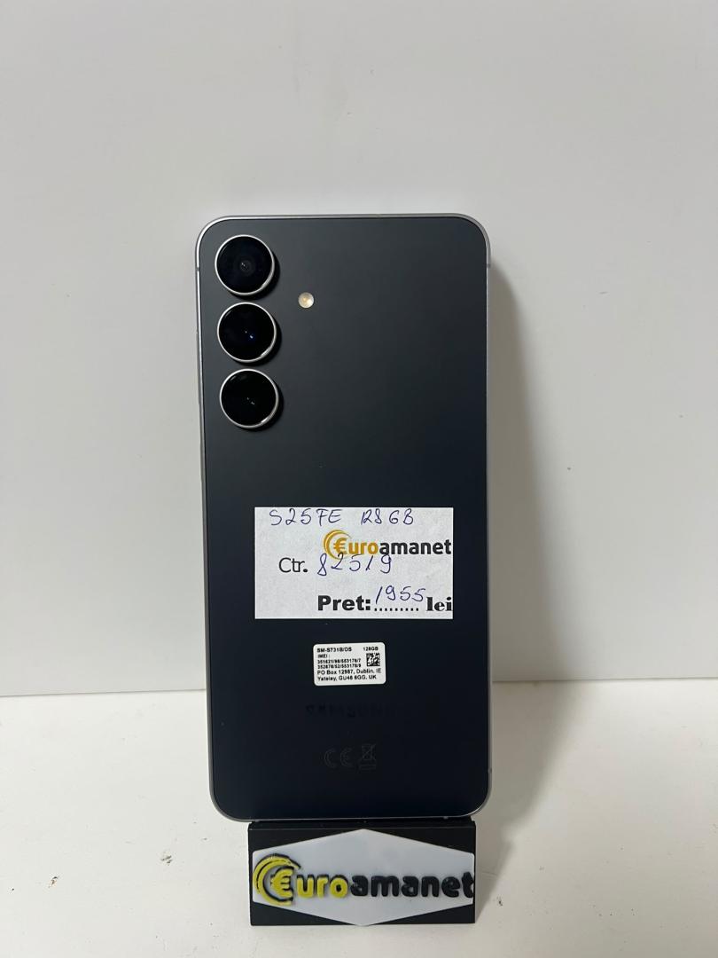Telefon mobil Samsung Galaxy S25 FE, Dual SIM, 8GB RAM, 128GB, 5G, Jetblack image 1
