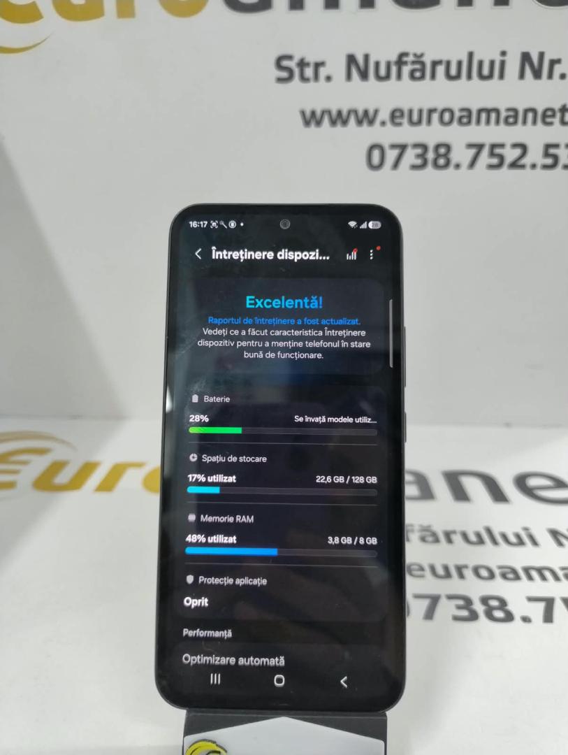 Telefon mobil Samsung Galaxy A54, Dual SIM, 8GB RAM, 128GB, 5G, Awesome Graphite image 3