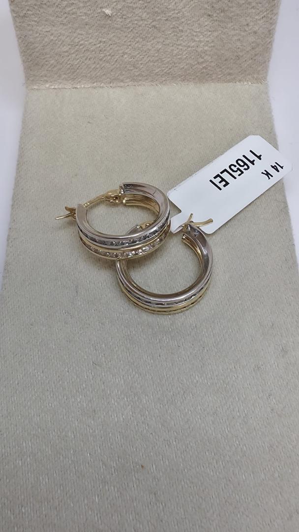 Cercei aur 14 k image 2