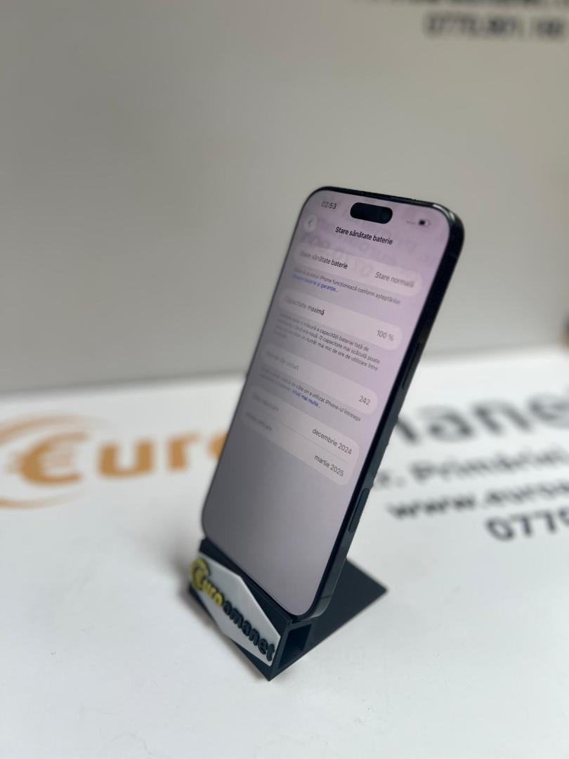 Telefon mobil Apple iPhone 16 Pro Max, 256GB, Baterie 100% image 3