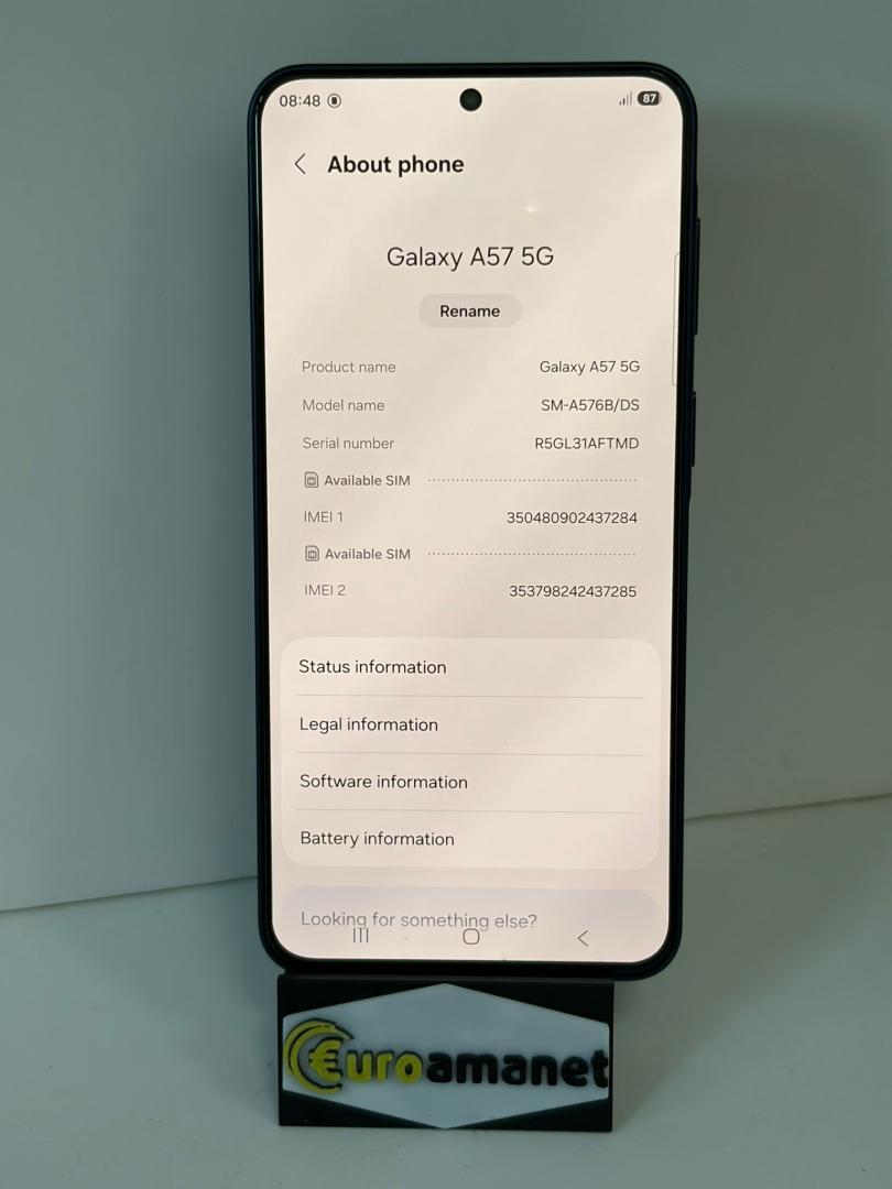Telefon mobil Samsung Galaxy A57, Dual SIM, 8GB RAM, 128GB, 5G, Awesome Navy image 3