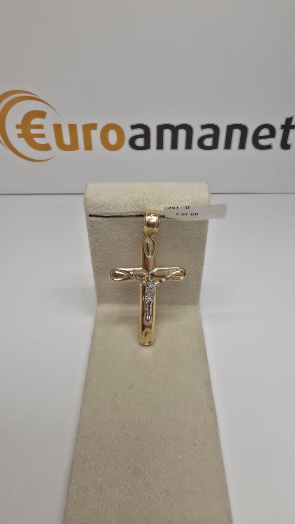 Pandantiv cruce aur 14 k