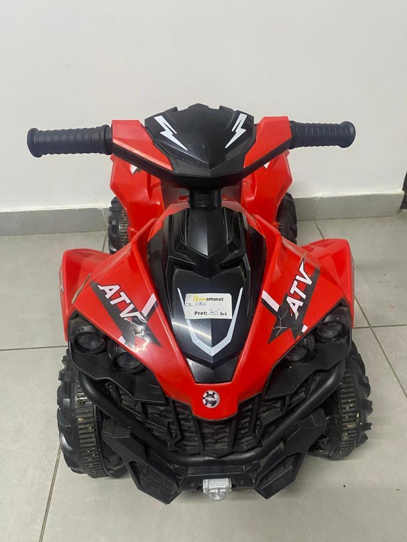 Atv electric pentru copii Power X Speed Red, 2 motoare, acumulator 12V 4.5Ah image 1