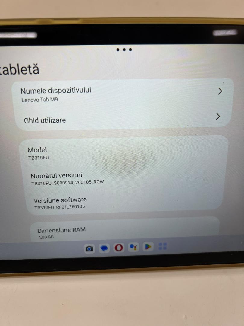 Tableta Lenovo Tab M9 4G 64GB 4GB 22.9Cm 9Inch Wi-Fi 5 802.11ac Android 12 Arctic Gri image 3