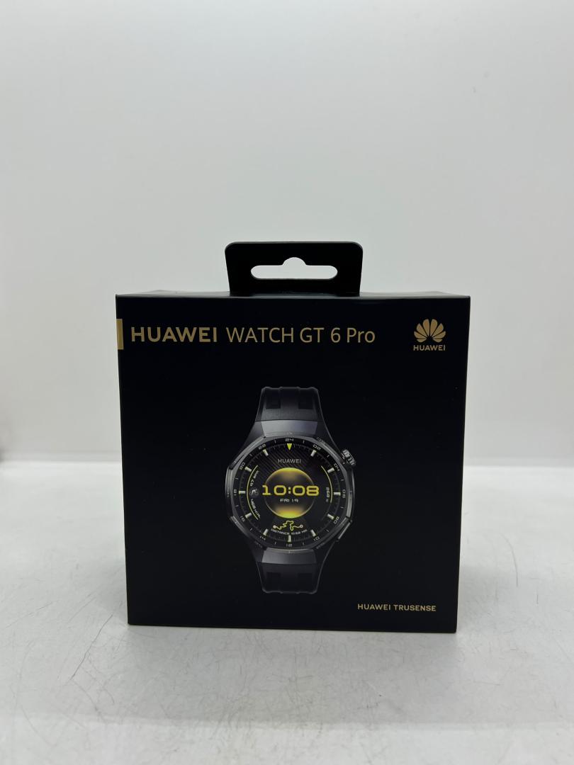 Smartwatch HUAWEI Watch GT 6 Pro, 46mm, GPS, Android/iOS, Black Fluoroelastomer Strap image 1