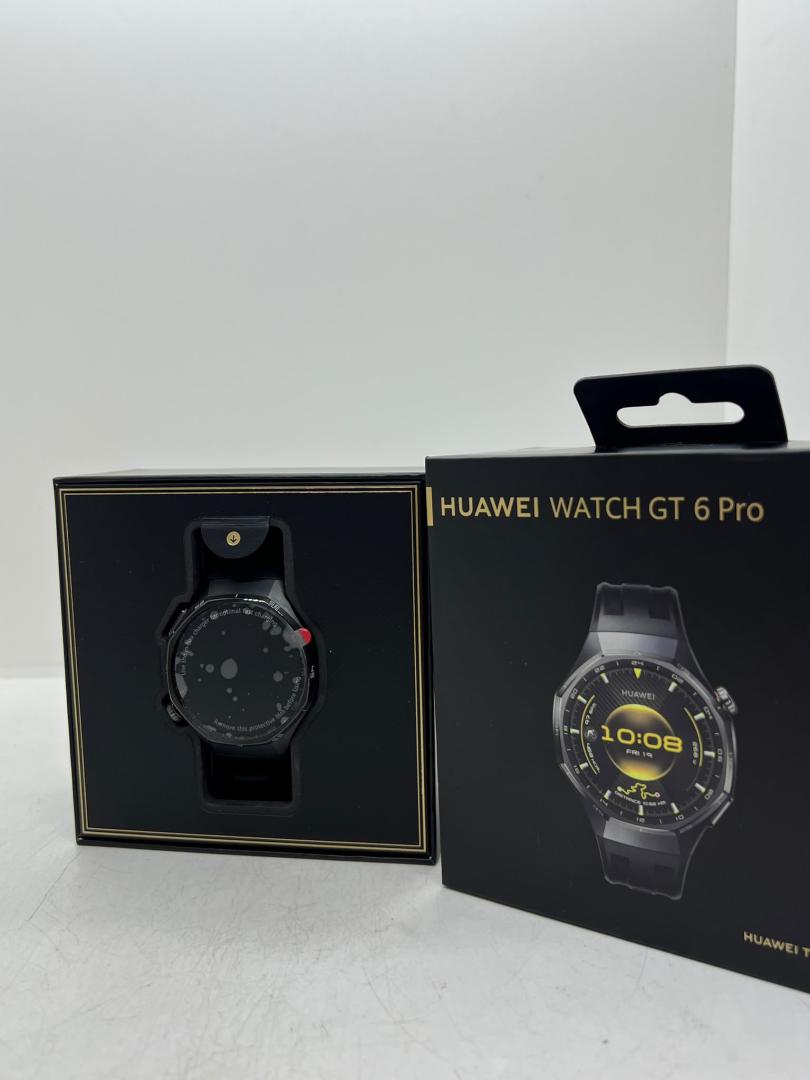 Smartwatch HUAWEI Watch GT 6 Pro, 46mm, GPS, Android/iOS, Black Fluoroelastomer Strap image 3