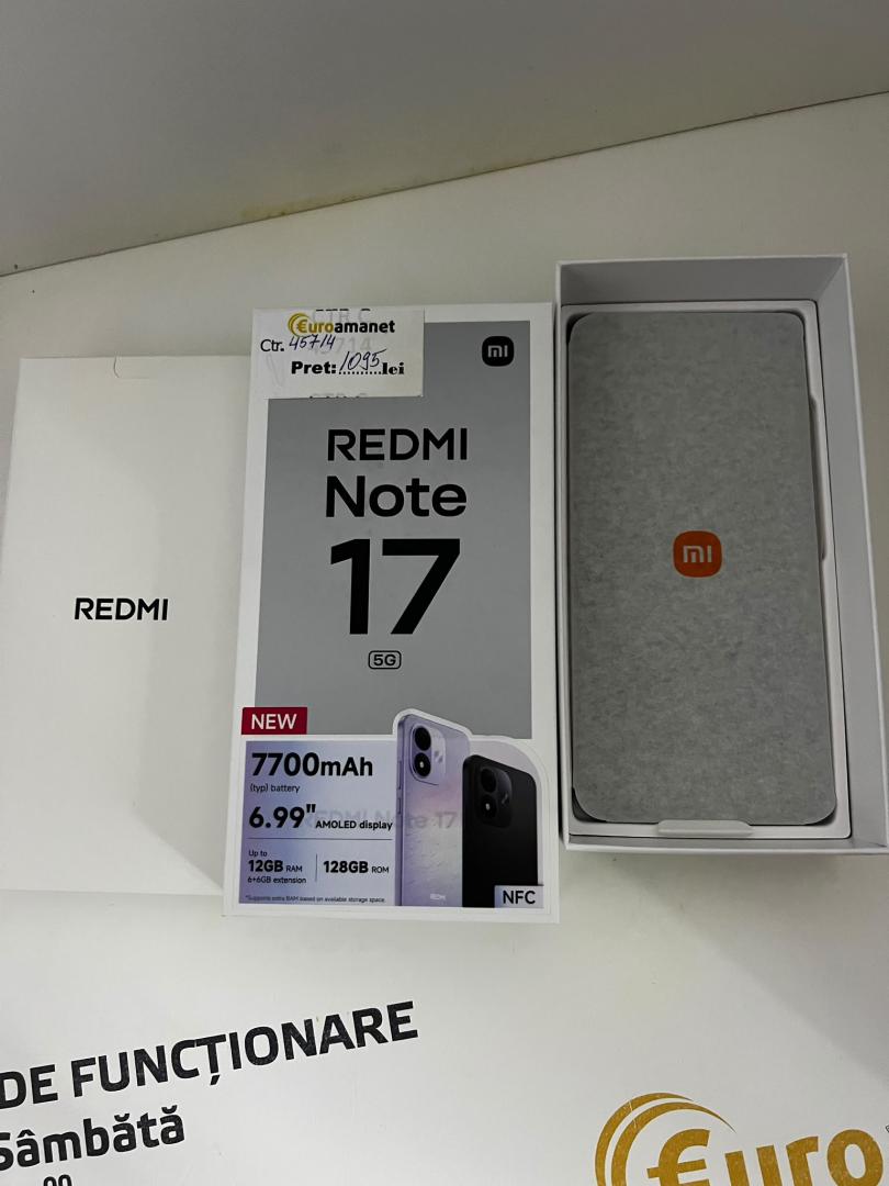 Telefon mobil Xiaomi REDMI Note 17, 128GB, 6GB RAM image 2