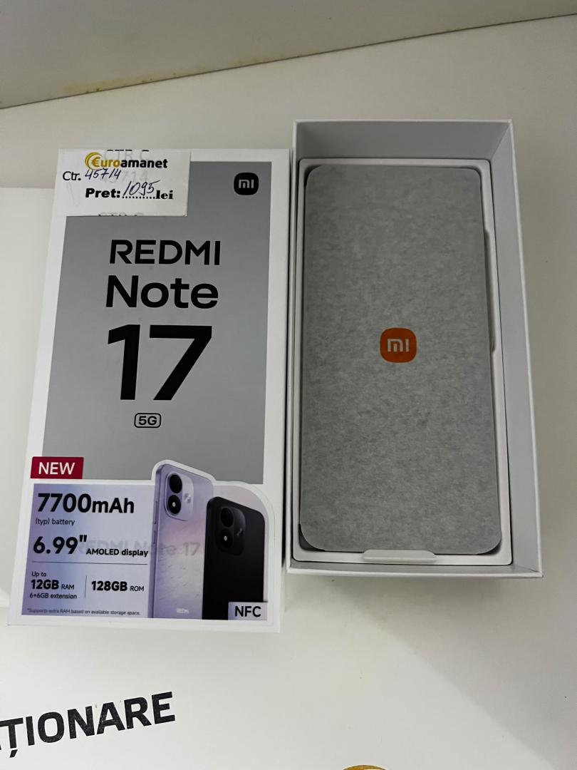 Telefon mobil Xiaomi REDMI Note 17, 128GB, 6GB RAM image 3