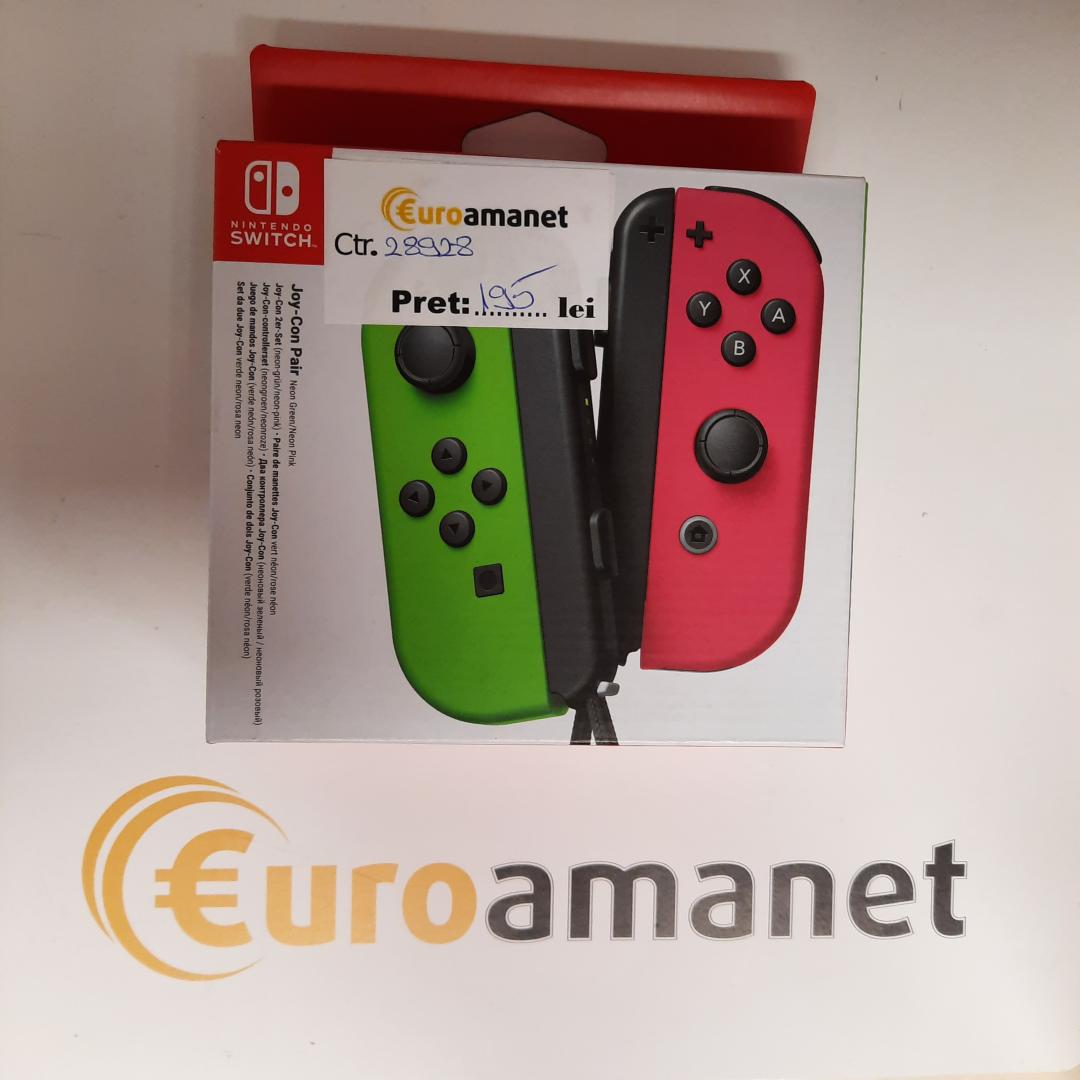 Controller Nintendo Switch Joy pentru Con Pair, Neon Green & Neon Pink image 1