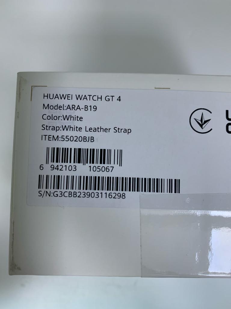 Smartwatch Huawei Watch GT 4, White Leather image 2