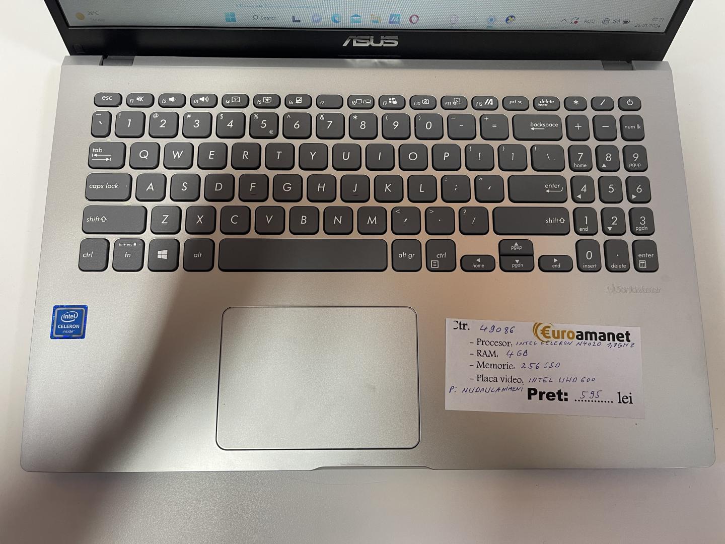 Laptop, Asus, Core i5-1135G7, 15.6'', 8 GB, 256 GB, Gri image 2