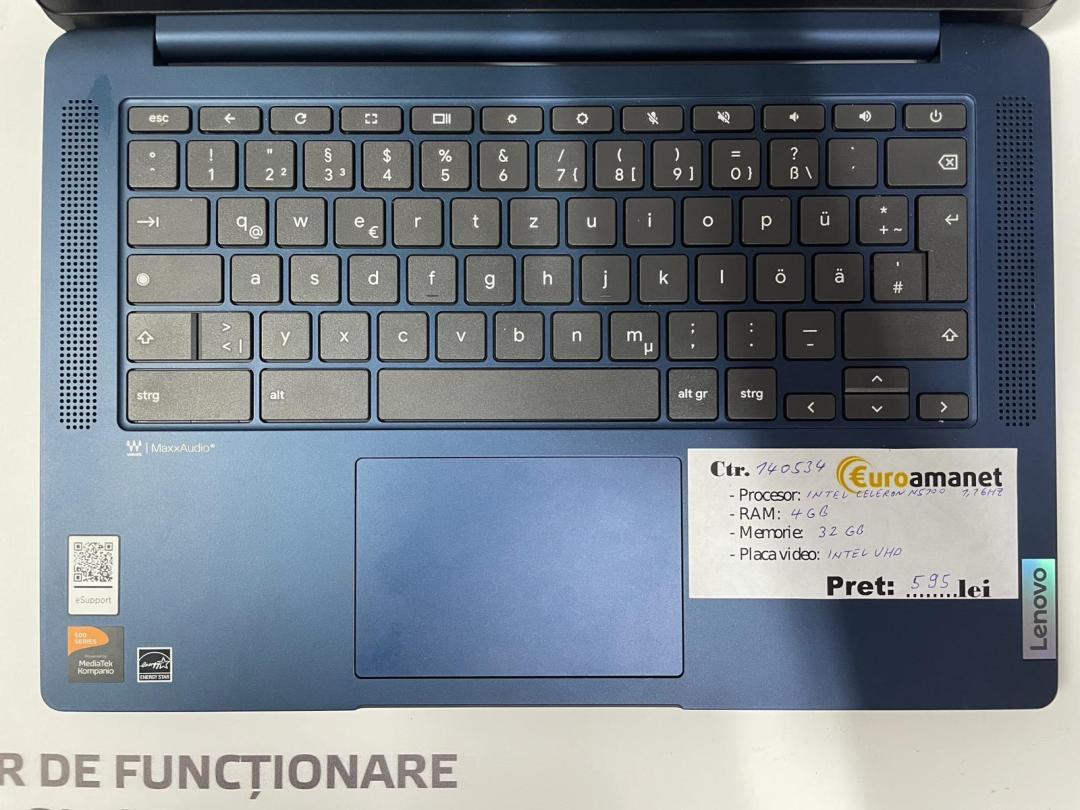 Laptop Lenovo 15.6", HD, Intel Celeron N5100 image 2
