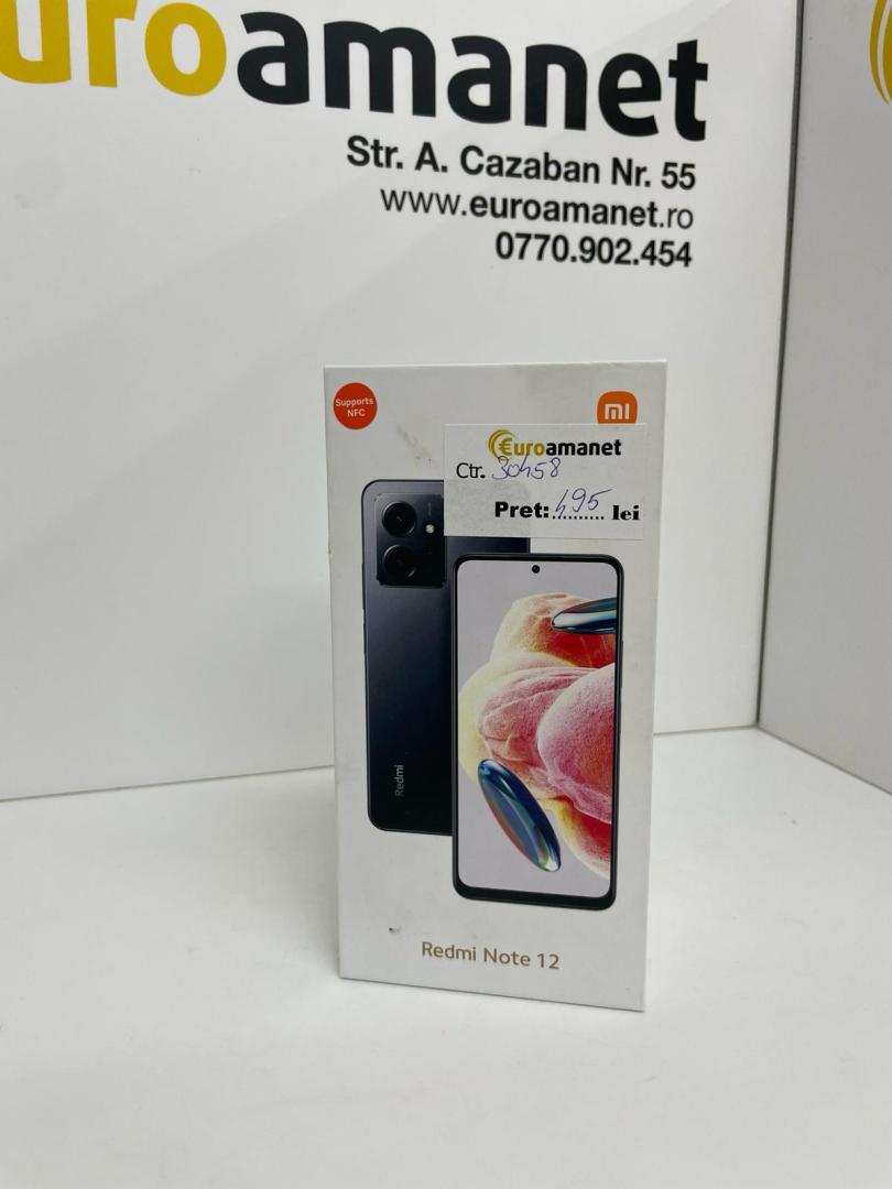 Xiaomi Redmi Note 12, 4GB RAM, 128GB, 5G, Onyx Gray image 1