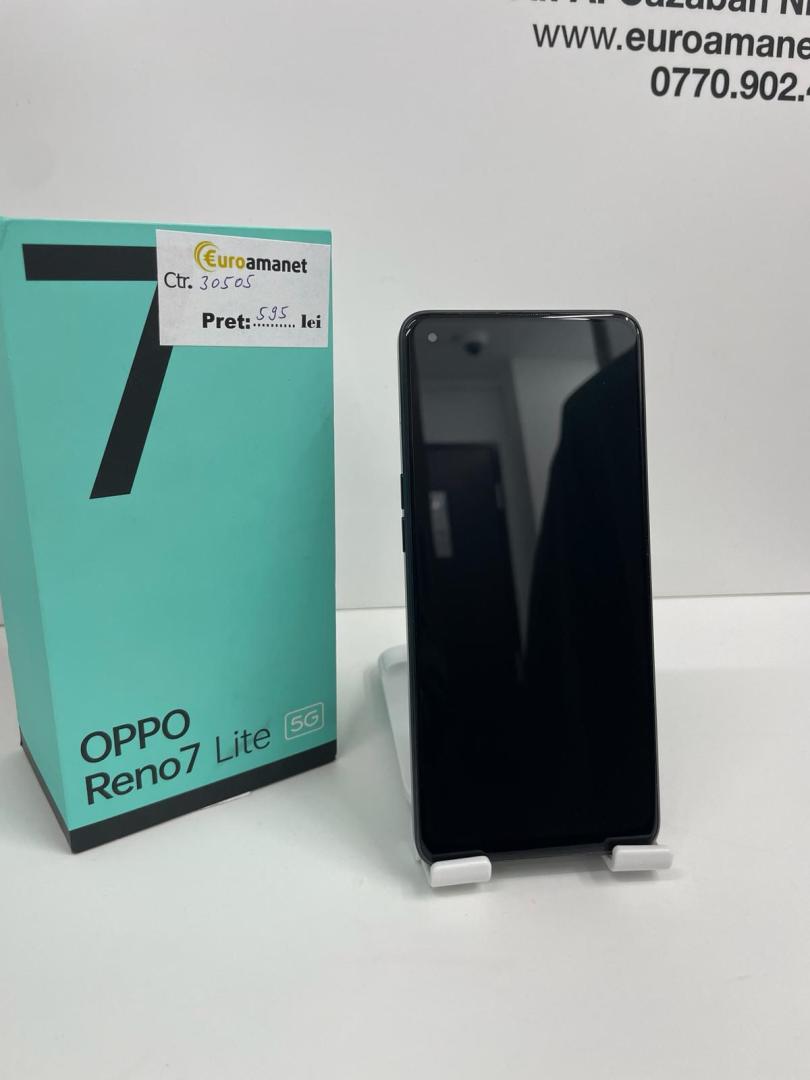 Telefon mobil OPPO Reno7 Lite, Dual SIM, 128GB, 8GB RAM, 5G, Cosmic Black image 1
