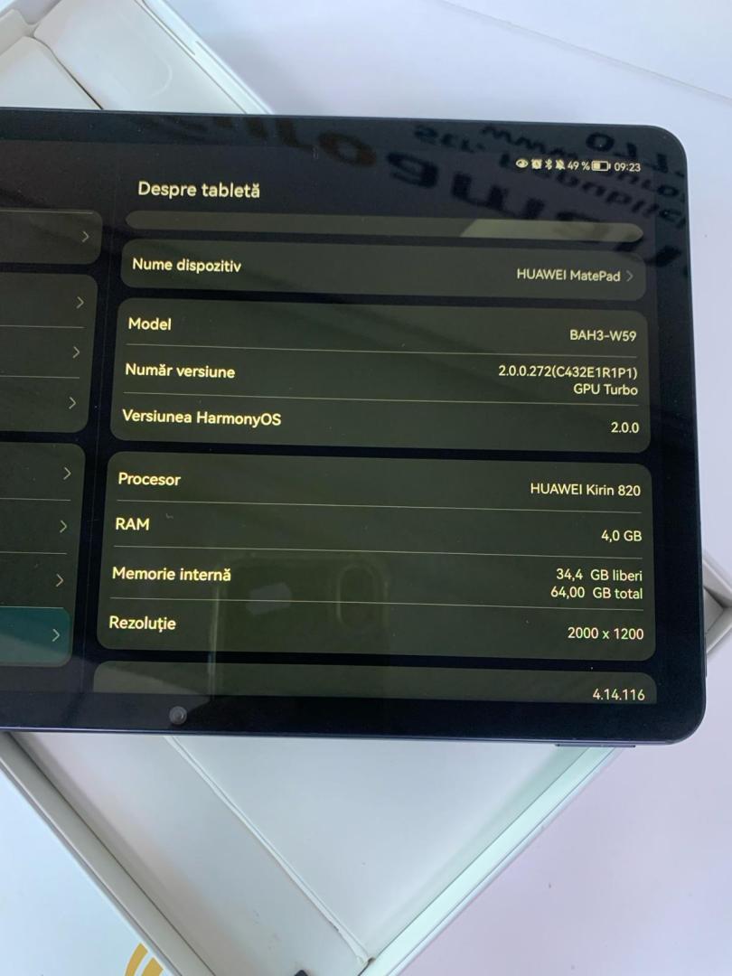 Tableta Huawei MatePad, Octa-Core, 10.4", 4GB RAM, 64GB image 3