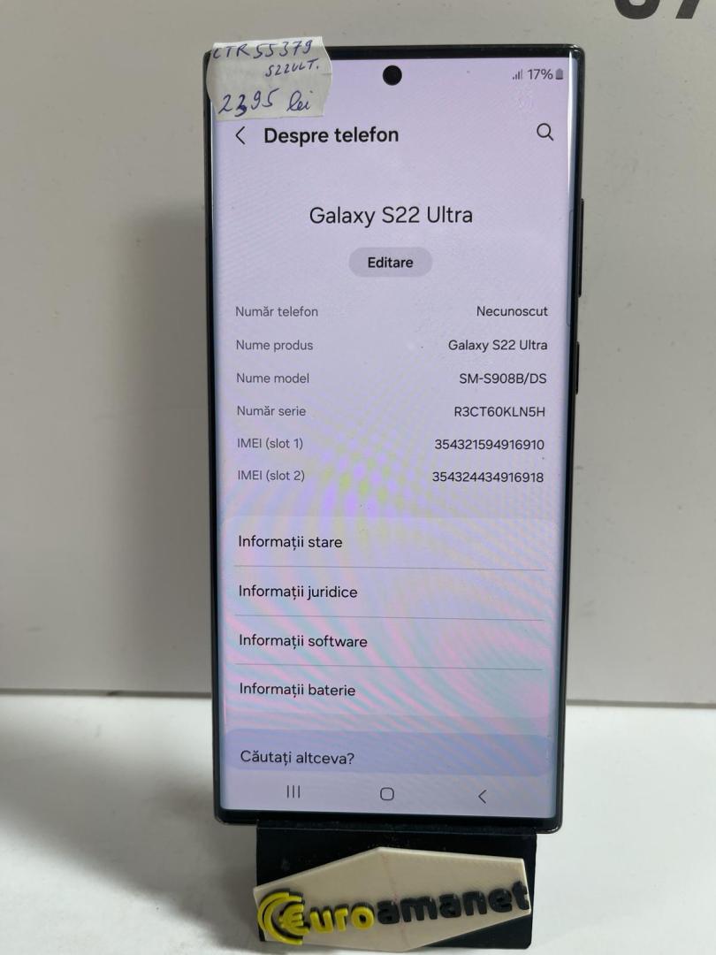  Samsung Galaxy S22 Ultra, Dual SIM, 256GB, 12GB RAM, 5G image 1