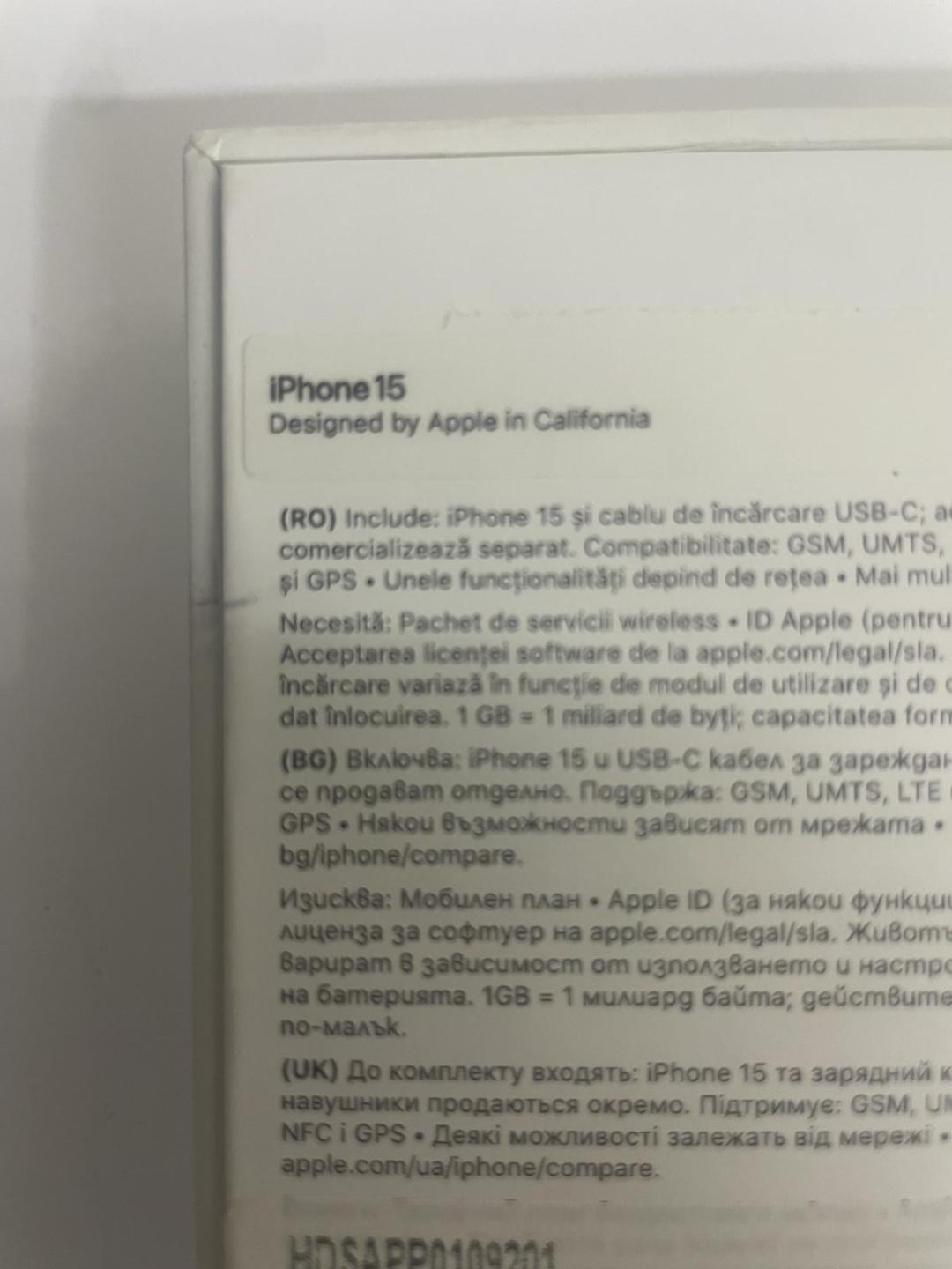  iPhone 15, 128GB, 5G, Black Neactivat Garantie+Factura image 4