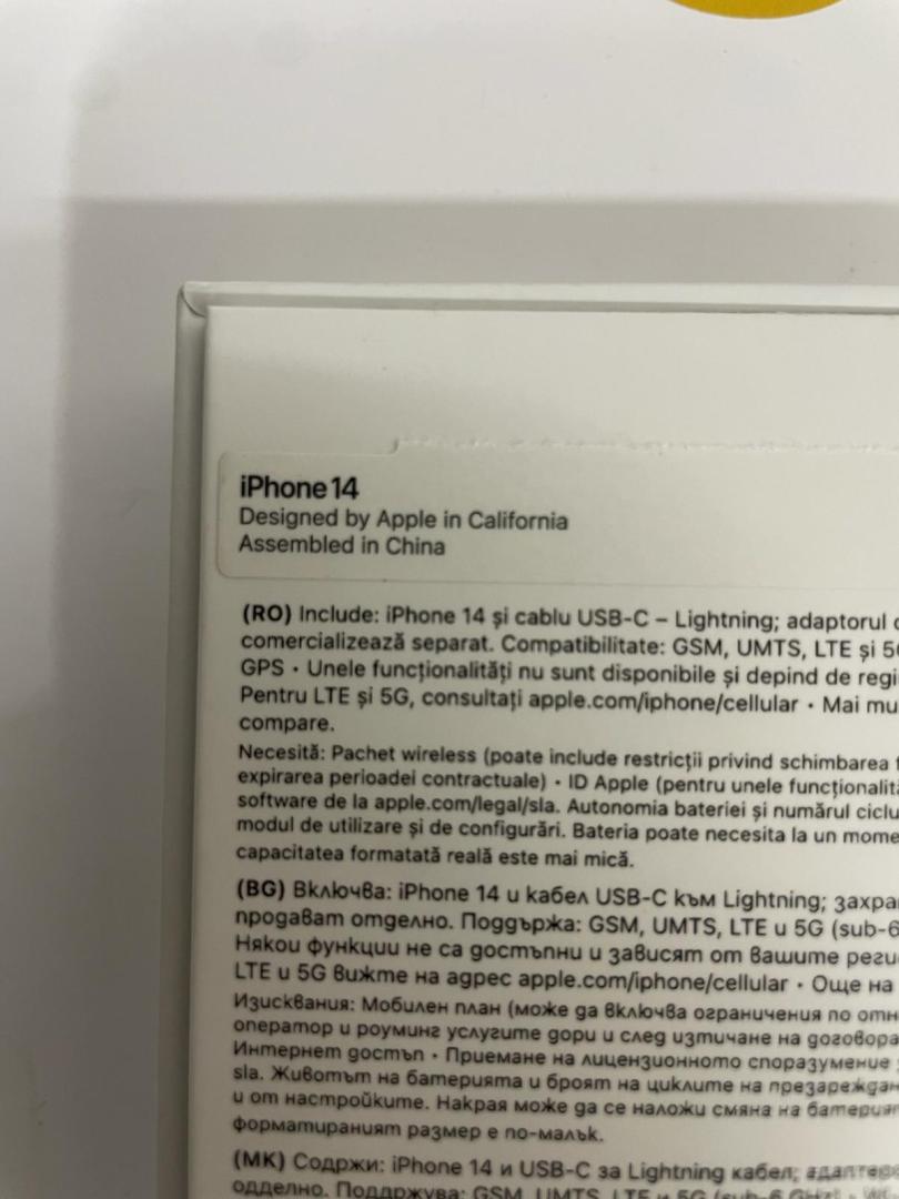 Apple iPhone 14, 128GB Neactivat Factura+Garantie image 4