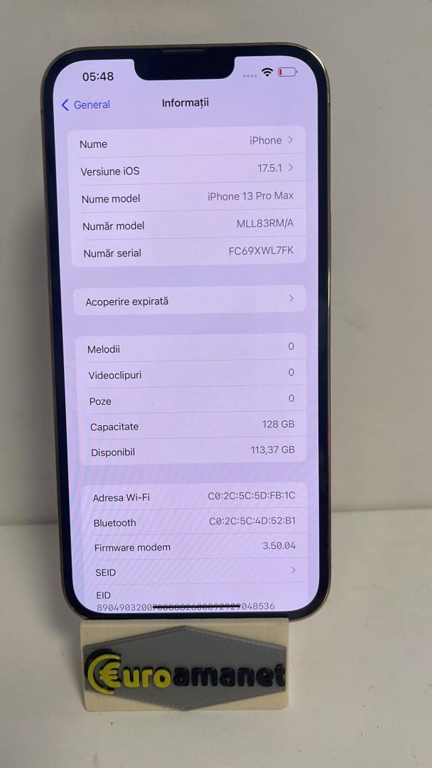 Apple iPhone 13 Pro Max, 128GB, 5G EuroAmanet EuroAmanet - Amanet Non Stop,  Electrocasnice, Auto, Aur