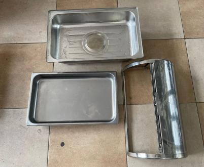 Chafing dish inox cu 1 tava si capac glisant