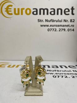 Cercei aur 14k, 8.74 gr