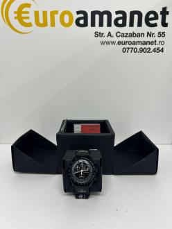 Omega Mission to the Moonphase Snoopy New Moon "Black"