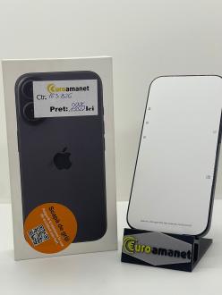 Telefon mobil Apple iPhone 16, 128GB, 5G, Black, 100% Baterie, Neactivat