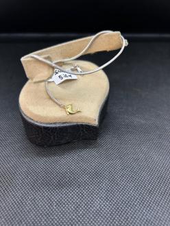 Bratara de picior Aur alb 14k 