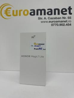 Telefon mobil HONOR Magic7 Lite, Dual SIM, 8GB RAM, 256GB, Titanium Black