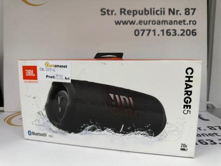 Boxa portabila JBL Charge 5 Wi-Fi, 40W, Bluetooth, Autonomie 20H, IP67, Negru