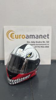 Casca de Motocicleta cu viziera solara rosie RT-824