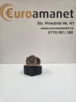 Ceas Certina DS Caimano C017410A, 38mm, piele, rezistent la apa, maro/auriu