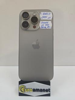 Telefon mobil Apple iPhone 15 Pro, 256GB, 5G,NaturalTitanium 89%baterie