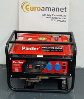 Generator de curent electric monofazic, pe benzina, Panzer GB-30-75DA, 3 kW, 7.5 CP