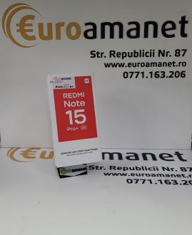 Telefon Mobil Xiaomi REDMI Note 15 Pro+, 12GB RAM, 512GB, 5G, Black + Woven Strap Ring Stand NOU, SIGILAT