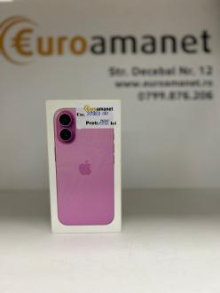 Telefon mobil Apple iPhone 16, 128GB, 5G, Pink,99% bat.